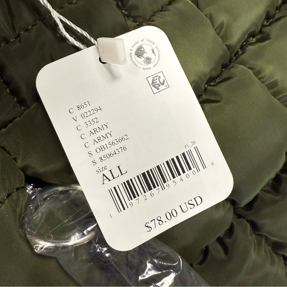 Free People Movement Quilted Carryall Bag Army - Picture 5 of 5